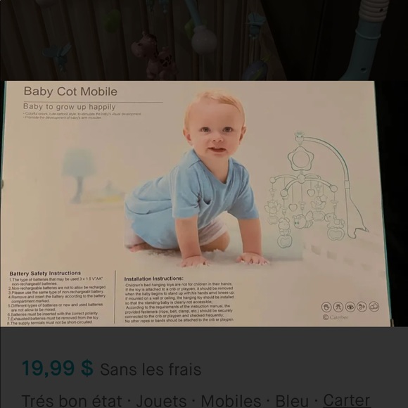 Crib mobile for pack and play - Picture 6 of 16